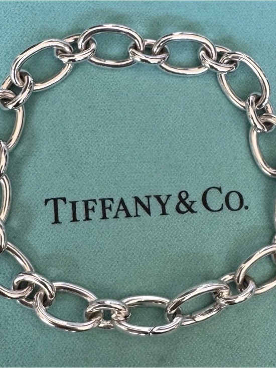 Tiffany & Co. Jewelry - Tiffany & Co Italy 925 Sterling Oval Link 7.5” Clasp Ends